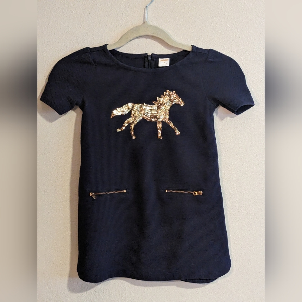 Gymboree Sequin Horse Summer Dress, Size 4
